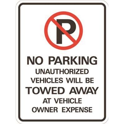 HY-KO 18 in. x 24 in. No Parking Heavy-Duty Sign