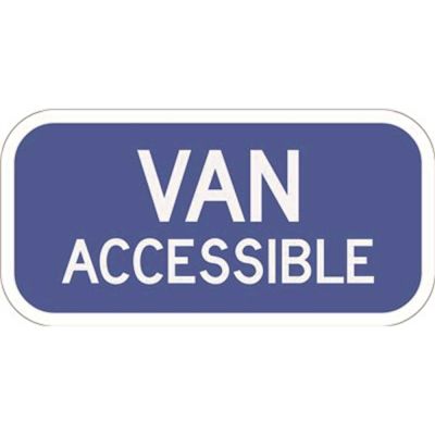 HY-KO 6 in. x 12 in. Van Accessible Heavy-Duty Reflective Sign