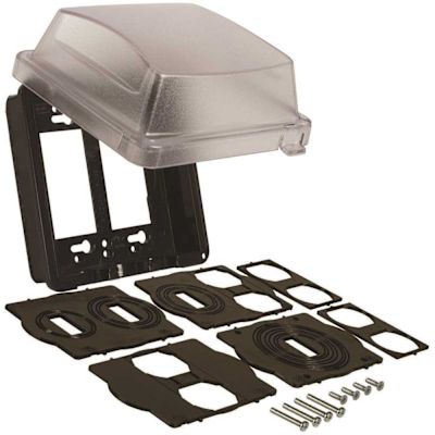 TAYMAC 2-Gang Clear Weatherproof In-Use Cover