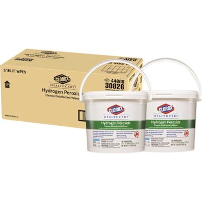 Clorox Healthcare Hydrogen Peroxide Cleaner Disinfectant Wipes (185-Count, 2-Pack)