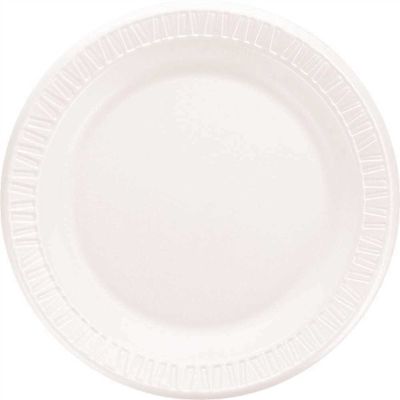 DART 9 in. Laminated White Quiet Classic Plate (500 per Case)