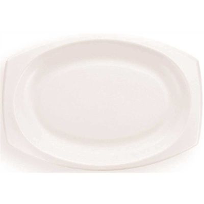 9 in. Laminated White Quiet Classic Platter (500 per Case)