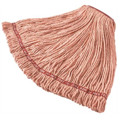 Rubbermaid Commercial Products Web Foot Orange Blend Large String Mop Head with 1 in. Head Band