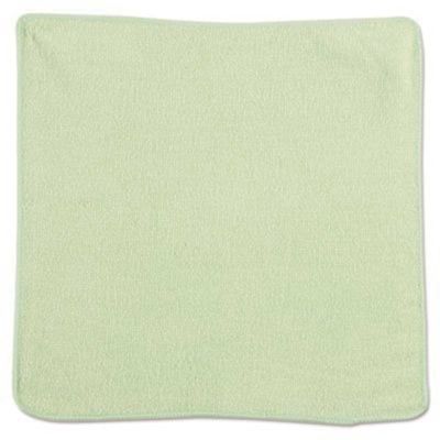 Rubbermaid Commercial Products 12 in. x 12 in. Light Commercial Green Microfiber Cloth