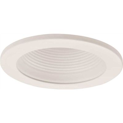 Monument RECESSED LIGHTING UNIVERSAL 4 IN. WHITE METAL BAFFLE WITH WHITE METAL TRIM RING