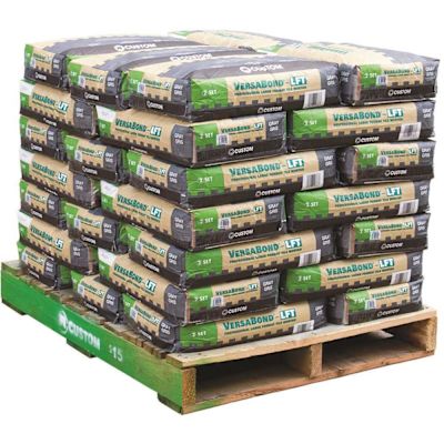 Custom Building Products VersaBond-LFT 50 lb. Gray Fortified Medium Bed Mortar (35 Bags/Pallet)