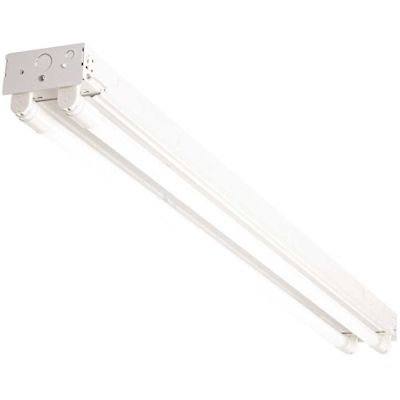 EnviroLite 48 in. 3600 Lumen T8 LED Tube Non-Dimming White Strip Light 5000K, 2-Tubes Included