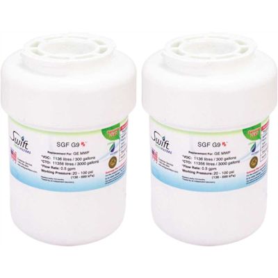 Swift Green Filters Replacement Water Filter for GE MWF Fits Amana (2-Pack)