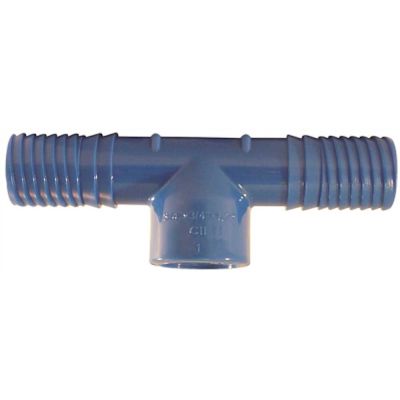Apollo 3/4 in. x 1/2 in. Barb Insert Blue Twister Polypropylene x FPT Tee Fitting