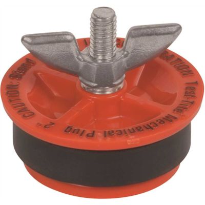 Test-Tite Twist-Tite ABS 2 in. x 2 in. Mechanical Plastic Test Plug, End-of-Pipe Use Only (10-Pack)