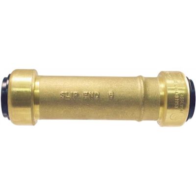 Tectite 1/2 in. Brass Push-To-Connect Slip Repair Coupling