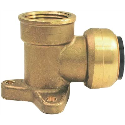 Tectite 1/2 in. Brass Push-to-Connect x Female Pipe Thread 90 Degree Drop Ear Elbow