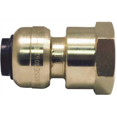 Tectite 3/8 in. (1/2 in. ) Brass Push-To-Connect x 1/2 in. Female Pipe Thread Reducing Adapter