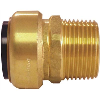Tectite 1 in. Brass Push-to-Connect x Male Pipe Thread Adapter