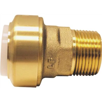 Tectite 3/4 in. Brass Push-To-Connect PVC IPS x 3/4 in. Male Pipe Thread Adapter