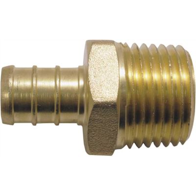 Apollo 1/2 in. Brass PEX-B Barb x 1/2 in. Male Pipe Thread Adapter (5-Pack)