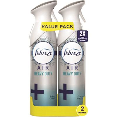 Febreze AIR 8.8 oz. Heavy-Duty Crisp Clean Air Freshener Spray (2 Count)