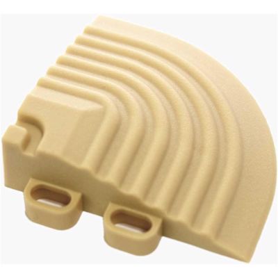 Swisstrax 2.5 in. x 2.5 in. Mocha Java Corner Edging for 15.75 in. Modular Tile Flooring (2-Pack)