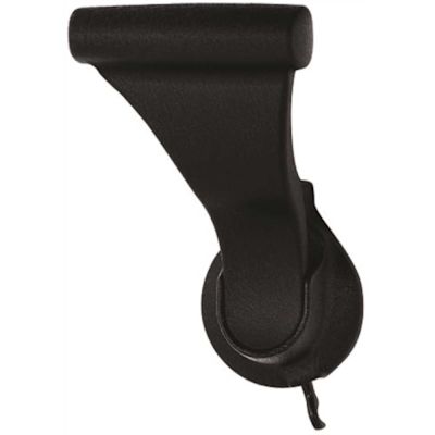 SOSS 1-3/4 in. Textured Black Push/Pull Privacy Bed/Bath Latch with 2-3/4 in. Door Lever Backset