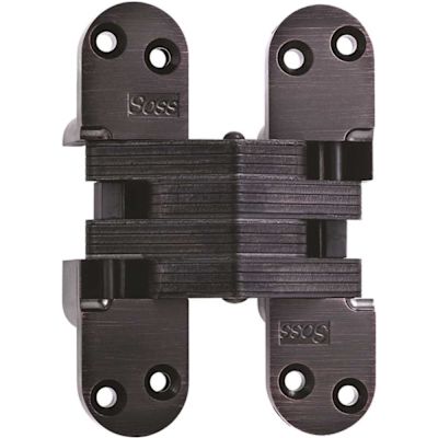 SOSS 1-3/8 in x 5-1/2 in. Oil Rubbed Bronze Lacquered Invisible Hinge