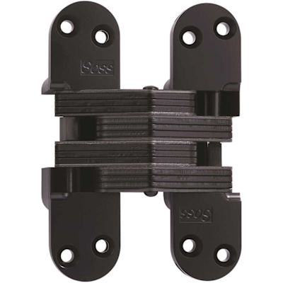 SOSS 1 3/8 in. x 5 1/2 in. Black E-Coat Invisible Hinge