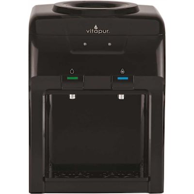 VITAPUR 3-5 Gal. Cold/Room Temperature Countertop Water Cooler Dispenser in Black