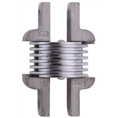SOSS 19/32 in. x 2-3/8 in. Unplated Invisible Hinge (2-Pack)