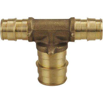 Apollo 1/2 in. x 1/2 in. x 3/4 in. Brass PEX-A Expansion Barb Reducing Tee