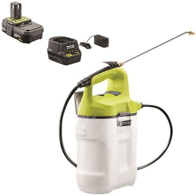 RYOBI ONE+ 18V Cordless Battery 2 Gal. Chemical Sprayer with 2.0 Ah Battery and Charger