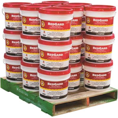 Custom Building Products RedGard 3.5 Gal. Waterproofing and Crack Prevention Membrane for Patching/Repair