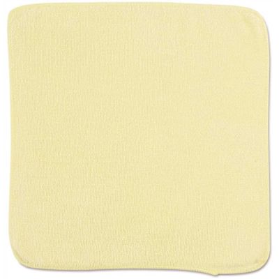 Rubbermaid Commercial Products 12 in. x 12 in. Yellow Light Commercial Microfiber Cloth (24-Pack)