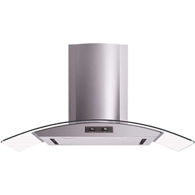 Winflo 36 in. Convertible Wall Mount Range Hood in Stainless Steel with Mesh Filter and Stainless Steel Panel