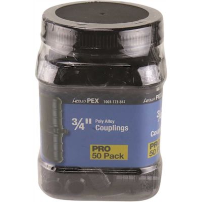 Apollo 3/4 in. Plastic PEX-B Barb Coupling Pro Pack (50-Pack)
