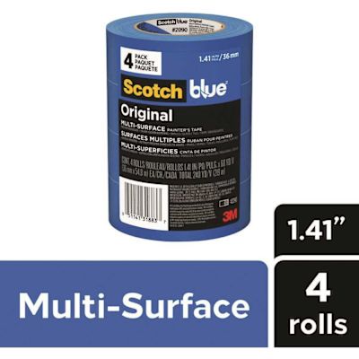 3M ScotchBlue 1.41 In. x 60 Yds. Original Multi-Surface Painter's Tape (4 Rolls)