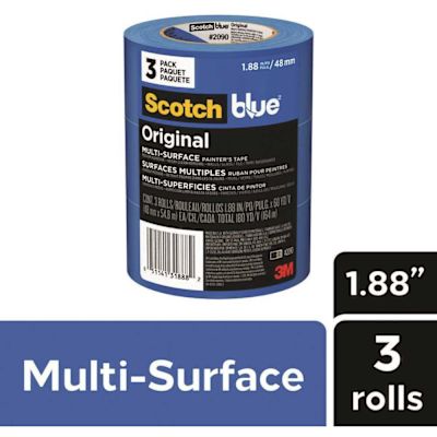 3M ScotchBlue 1.88 In. x 60 Yds. Original Multi-Surface Painter's Tape (3 Rolls)