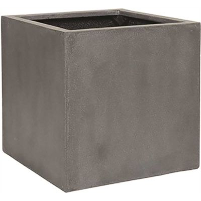 Vasesource 39 in. x 17 in. Black Tapered Square Fiber-Stone Planter/Pot