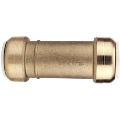 Tectite 1 in. Brass Push-to-Connect PVC Slip Repair Coupling