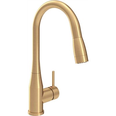 Symmons Sereno Single Handle Pull-Down Sprayer Kitchen Faucet in Brushed Bronze