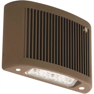 Compass CUSO 17-Watt Integrated LED Dark Bronze Slim Architectural Emergency Light with Photocontrol