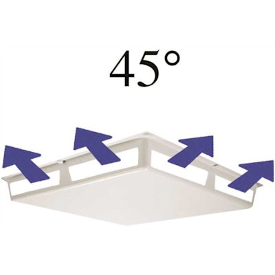 Elima-Draft Commercial 45 Air Deflector Cover for 24 in. x 24 in. Diffuser