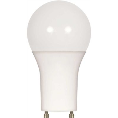 SATCO|Satco 60-Watt Equivalent A19 Bi Pin GU24 Base Dimmable and Enclosed Rated LED Light Bulb in