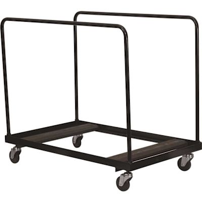 Carnegy Avenue Steel 4-Wheeled Folding Chair Dolly in Black