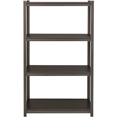 Iron Horse Riveted Garage Storage Shelving Unit, 4-Shelf Steel Gunmetal Gray/Black Unit 36 in. W x 60 in. H x 18 in. D