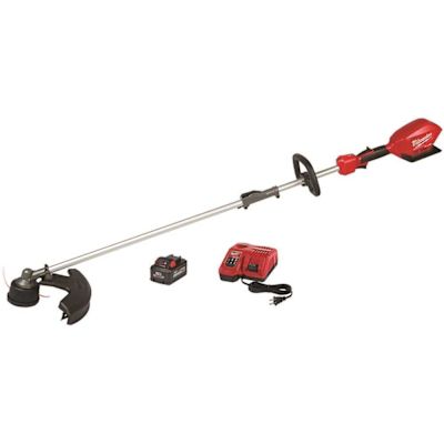 Milwaukee M18 FUEL 18V Lithium-Ion Brushless Cordless String Trimmer with QUIK-LOK Attachment Capability and 8.0 Ah Battery