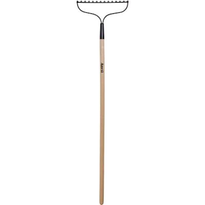 Anvil 51 in. Wood Handle Steel 14-Tine Bow Rake