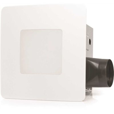 110 CFM Ceiling/Wall Easy Roomside Installation Bathroom/Bath Exhaust Fan with Adjustable LED Lighting, Humidity Sensing