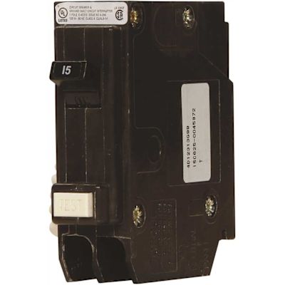 Eaton BR 20 Amp Single Pole Self Test Ground Fault Circuit Breaker