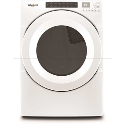 Whirlpool 7.4 cu. ft. 240-Volt Electric Vented Dryer in White with Intuitive Touch Controls, ENERGY STAR