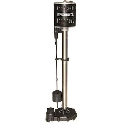 Everbilt 1/2 HP Stainless Steel and Cast Iron Pedestal Sump Pump
