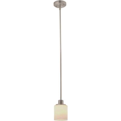 Design House Aubrey 10-Watt Satin Nickel Integrated LED Mini Pendant